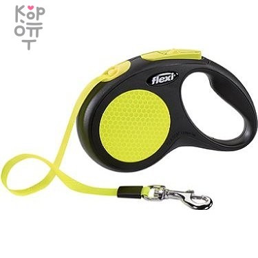 flexi рулетка Neon New Classic S (до 15 кг) лента 5 м, купить с доставкой на дом фото 1 — Корейские товары для всей семьи(КорОпт)