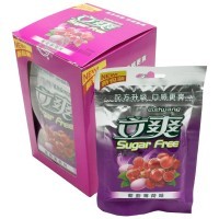 Конфеты Lishuang Sugar Free со вкусом Винограда и мяты, 180гр.