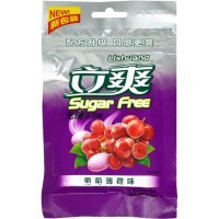 Конфеты Lishuang Sugar Free со вкусом Винограда и мяты, 180гр.
