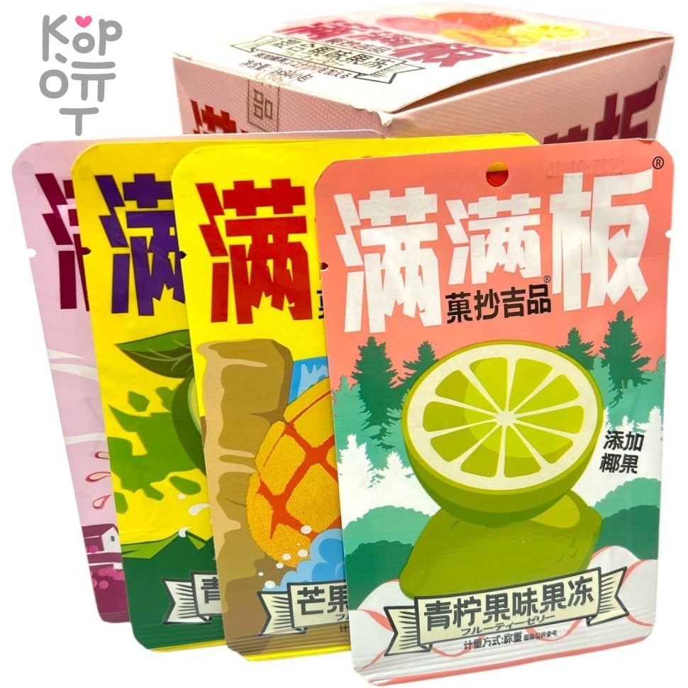 Желе фруктовое Nanweijia Jelly Фруктовое желе, со вкусом Манго, Лайма и Персика, купить с доставкой на дом фото 1 &mdash; Корейские товары для всей семьи(КорОпт)