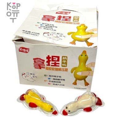 Жевательная конфета Jiao Cui Утята с взрывным вкусом фруктов &mdash; Корейские товары для всей семьи(КорОпт)