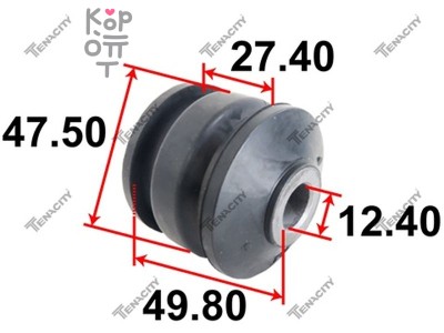 Сайлентблок 48720-52010 TAB-499 / AAMTO1242 VITZ NCP15 / PORTE NNP15 задней тяги TENACITY