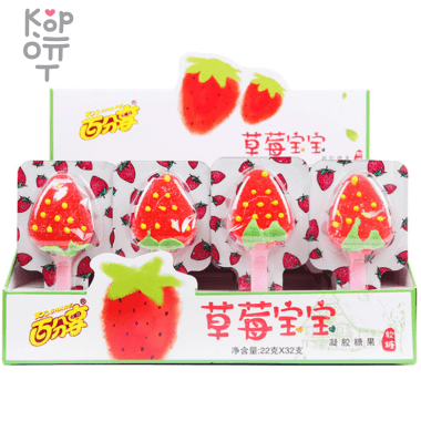 Мармелад в форме клубники Strawberry baby — Корейские товары для всей семьи(КорОпт)