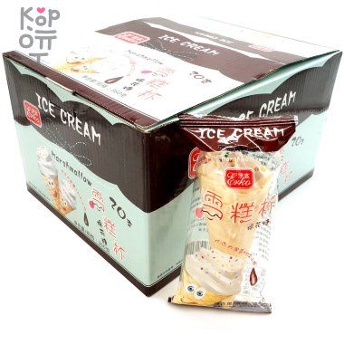 Маршмеллоу Ice Cream - Зефир Мороженное в вафельном рожке с шоколадным джемом, 18гр. &mdash; Корейские товары для всей семьи(КорОпт)