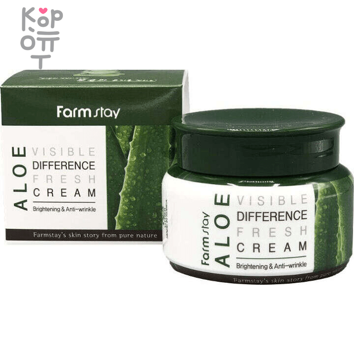 Farm Stay Visible Difference Moisture Cream  Aloe - Увлажняющий крем  c экстрактом алое 100гр. , купить с доставкой на дом Увлажняющий крем  средство для комплексного ухода за кожей. Оказывает глубокое увлажняющее действие, предупреждает появление сухости и шелушений, дарит коже чувство свежести и комфорта.