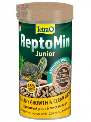 Корм Tetra ReptoMin Junior для молодых водных черепах в виде палочек 250мл.