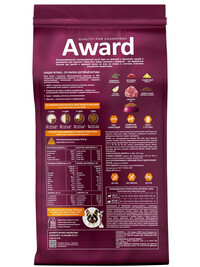 Сухой корм AWARD HYPO для взрослых собак всех пород со свининой с добавлением брусники, груши и розмарина