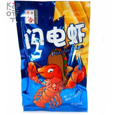 Чипсы картофельные Benhefood со вкусом креветки, 14гр. &mdash; Корейские товары для всей семьи(КорОпт)