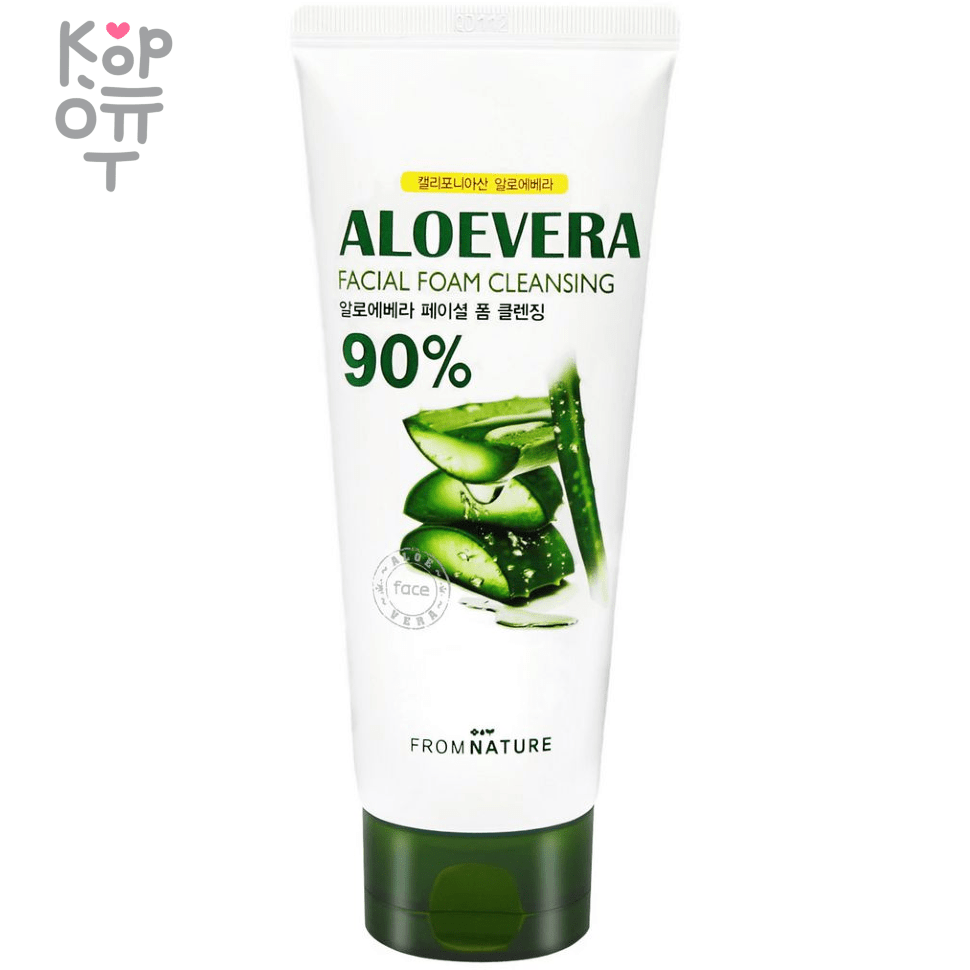 Fromnature Aloe Vera Moist Cleansing Foam - Увлажняющая пенка для умывания  с Алоэ Вера 150гр. по цене 386 руб. в интернет магазине Корейские товары  для всей семьи(КорОпт)