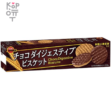 Bourbon Choco Digestive Biscuits- Хрустящее печенье покрытое нежным молочным шоколадом 100гр. &mdash; Корейские товары для всей семьи(КорОпт)