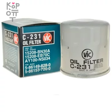 C231 15208-BN30A/5-86149-828-0 VIC - Фильтр масляный  — Корейские товары для всей семьи(КорОпт)