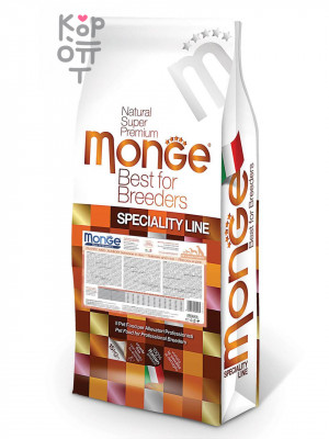 Сухой корм Monge Dog PFB Specialty Monoprotein Puppy&amp;Junior для щенков всех пород с лососем и рисом 15кг.