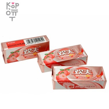 Жевательная резинка Huanfu Персик — Корейские товары для всей семьи(КорОпт)