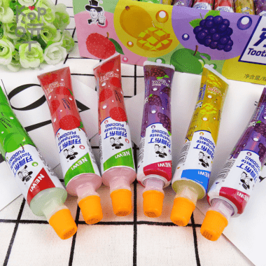 Жидкие конфеты Guodong Toothpaste Pudding 4 вкуса (Виноград, Манго, Личи, Яблоко) — Корейские товары для всей семьи(КорОпт)