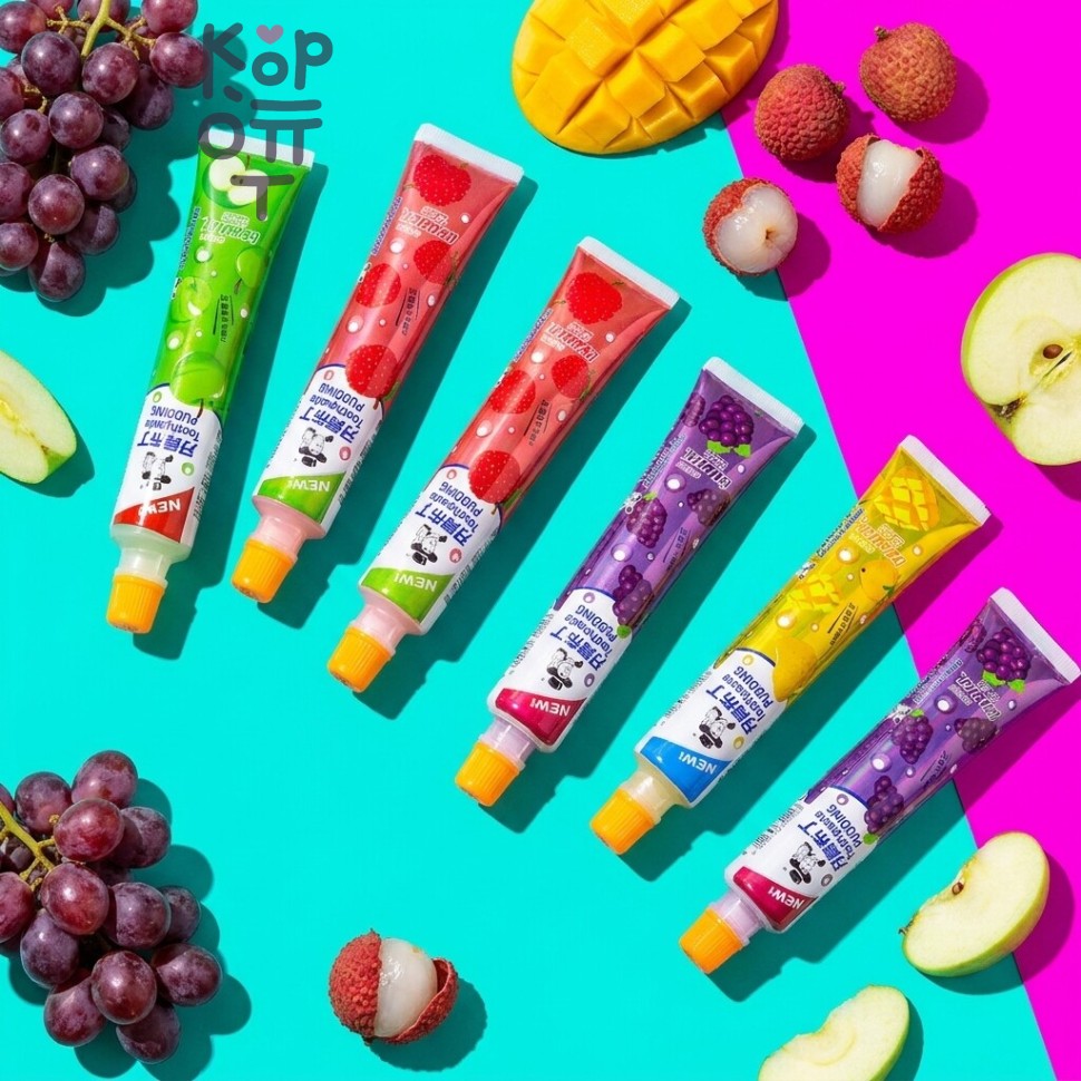 Жидкие конфеты Guodong Toothpaste Pudding 4 вкуса (Виноград, Манго, Личи, Яблоко)