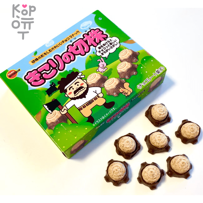 Bourbon Woodcutter Stump - Шоколадный пень дровосека, 66гр., купить с доставкой на дом фото 1 &mdash; Корейские товары для всей семьи(КорОпт)