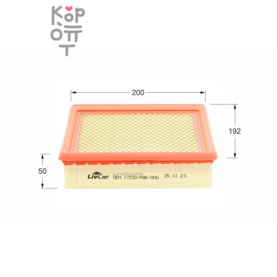 LIVCAR AIR FILTER LCH852/2055A / Воздушный фильтр