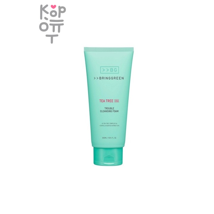 Bring Green Tea Tree Cica Trouble Cleansing Foam - Пенка для проблемной и жирной кожи 300 мл