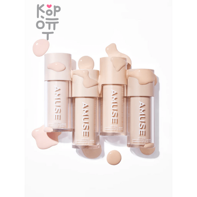AMUSE Dew Wear Foundation SPF 50+ PA++++ 01 Pure - Увлажняющая тональная основа с сияющим финишем в светлом оттенке 35 мл
