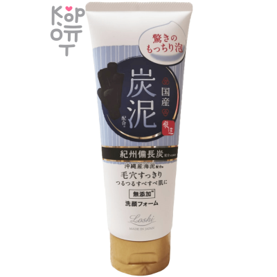 Cosmetex Roland Loshi Charcoal &amp; Mud Face Wash Foam - Пенка для умывания на основе Древесного Угля, 120гр.