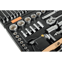 Набор инструментов, 1/2", 1/4", CrV, пластиковый кейс 76 предмета Вихрь