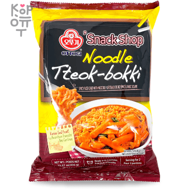 OTTOGI Рисовые клецки (топокки) с лапшой Noodle Tteok-bokki 436гр. (2 порции) — Корейские товары для всей семьи(КорОпт)