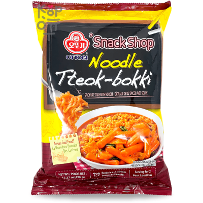 OTTOGI Рисовые клецки (топокки) с лапшой Noodle Tteok-bokki 436гр. (2 порции)