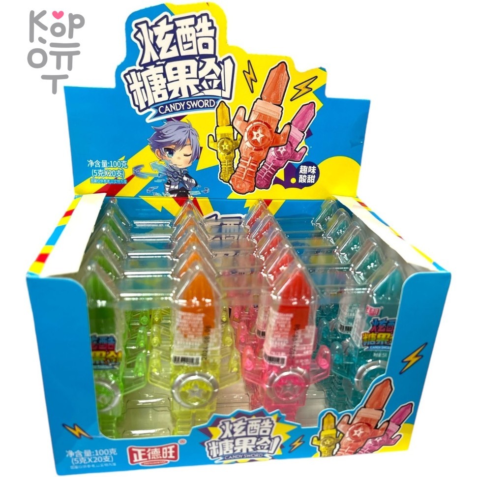 Карамель Candy Sword Конфетный меч, наполненный драже со вкусом спелых фруктов