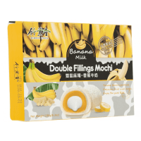 Bamboo House Double Filling Mochi  - Японское рисовое пирожное Моти "Банан с молоком" 180гр.