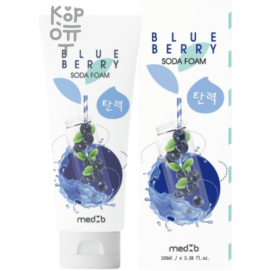 Med B Blueberry Soda Foam - Пенка для умывания с пищевой содой и черникой 100мл.