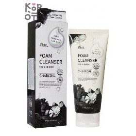 Ekel — Charcoal Foam Cleanser — Пенка для умывания с древесным углём, 180 мл