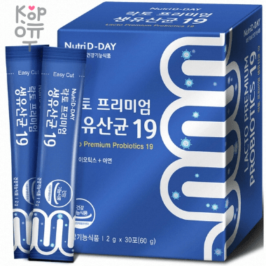 Nutri D-Day Lacto Premium Live Lactobacillus 19 - Пробиотики Живые Лактобактерии, 2гр. * 30шт. — Корейские товары для всей семьи(КорОпт)