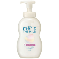 KAO Merit The Mild Conditioner for Hair & Scalp - Кремовый кондиционер-пена для чувствительной кожи «Лёгкий уход» (слабокислотный, без силиконов).