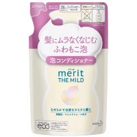 KAO Merit The Mild Conditioner for Hair & Scalp - Кремовый кондиционер-пена для чувствительной кожи «Лёгкий уход» (слабокислотный, без силиконов).