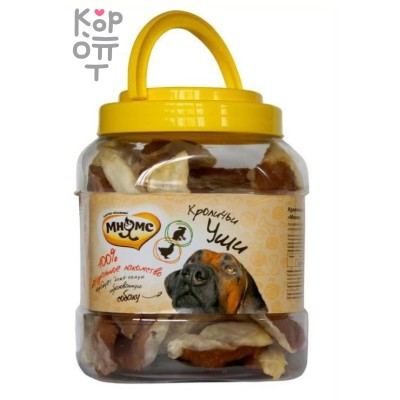 Мнямс лакомство для собак кроличьи уши с куриным мясом 700 г