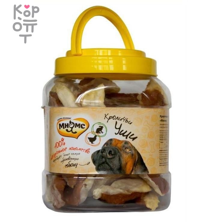 Мнямс лакомство для собак кроличьи уши с куриным мясом 700 г фото 1 &mdash; Корейские товары для всей семьи(КорОпт)