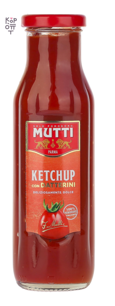 MUTTI — Кетчуп с томатами Даттерини в стеклянной бутылке 1/300 г