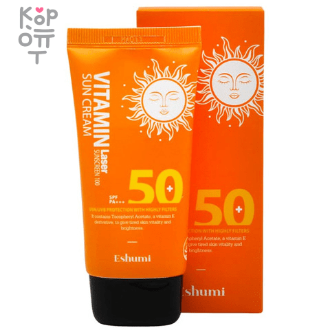 Eshumi Sunscreen Sun Cream SPF50+ - Cолнцезащитный крем 70гр., купить с доставкой на дом фото 1 — Корейские товары для всей семьи(КорОпт)