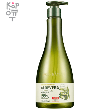 Fromnature Aloe Vera 99% Soothing Gel - Успокаивающий гель с экстрактом Алоэ 99% 550гр.  &mdash; Корейские товары для всей семьи(КорОпт)