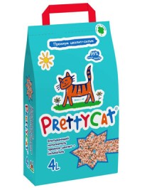 Наполнитель PrettyCat впитывающий глиняный "Premium" с део-кристаллами