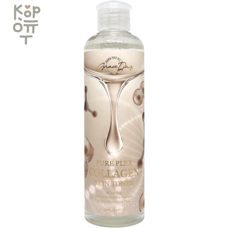 Grace Day Pure Plex Collagen Skin Toner - Тонер с коллагеном 250мл., купить с доставкой на дом фото 1 — Корейские товары для всей семьи(КорОпт)