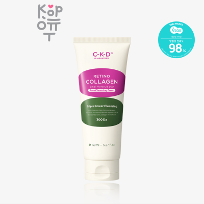 CKD Retino Collagen Small Molecule 300 Pore Cleansing Foam - Очищающая пенка для лица с низкомолекулярным Коллагеном 150мл.