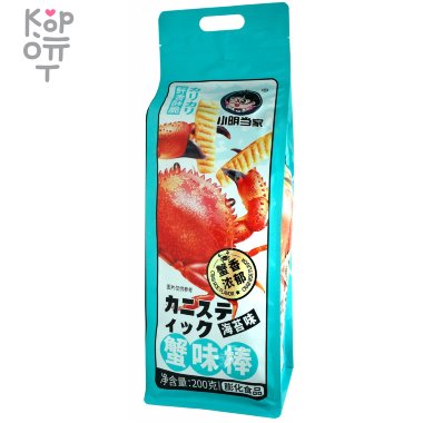 Чипсы в Гигантской упаковке Xiao Ming - со вкусом и кусочками крабов, 200гр. — Корейские товары для всей семьи(КорОпт)