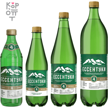 Вода минеральная природная Лечебно-столовая питьевая газированная Ессентуки №4 — Корейские товары для всей семьи(КорОпт)