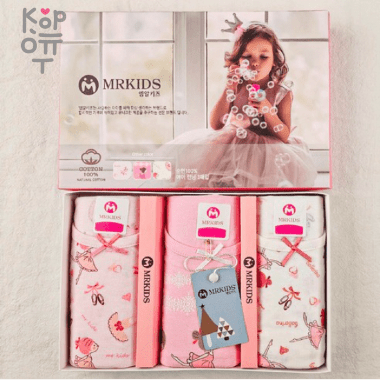 MRKIDS Майка для девочек Ballerina, упаковка 3шт., Ю.Корея.  — Корейские товары для всей семьи(КорОпт)