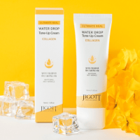 Jigott Ultimate Real Collagen Water Drop Tone Up Cream - Антивозрастной крем для лица с коллагеном 50 мл
