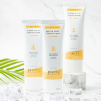 Jigott Ultimate Real Collagen Water Drop Tone Up Cream - Антивозрастной крем для лица с коллагеном 50 мл