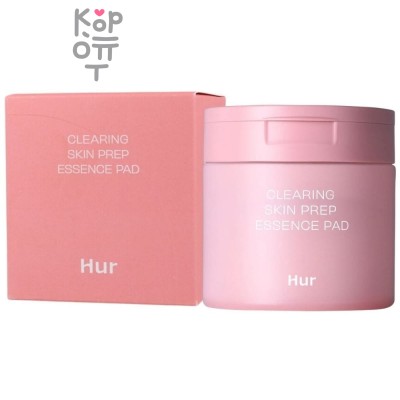 HUR Clearing Skin Prep Essence Pad - Отшелушивающие пэды с кислотами и экстрактом свёклы 70 шт- 140 мл