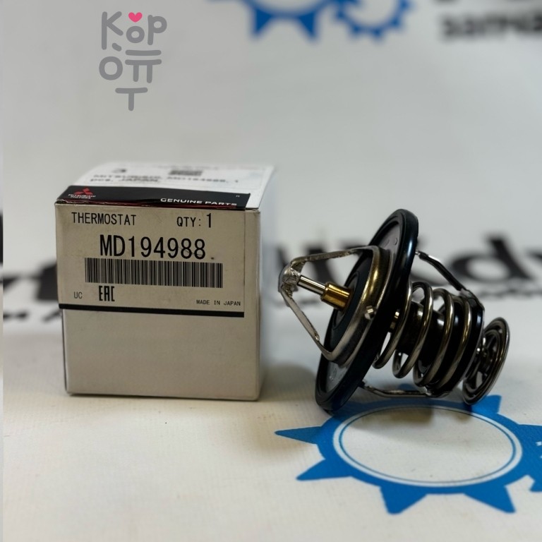 Термостат WV64MC-82 MD194988 4M50 с прокладкой для Mitsubishi