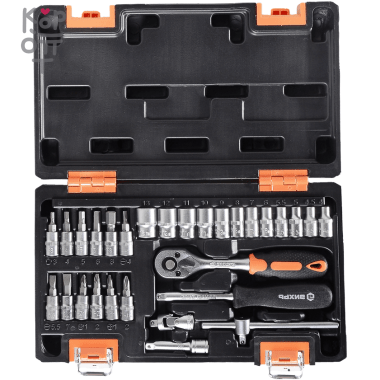 Набор инструментов, 1/4&quot; , CrV, пластиковый кейс 29 предм Вихрь — Корейские товары для всей семьи(КорОпт)
